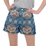 Turquoise symmetry Ripstop Shorts
