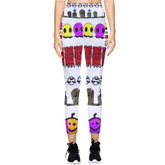 Halloween Borders Trick Pocket Leggings  by artworkshop