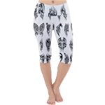 Tattoo Pattern Coin Purse Lightweight Velour Cropped Yoga Leggings