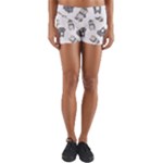 Cute Seamless Pattern With Koala Panda Bear Yoga Shorts