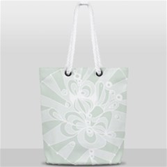 Blue Zendoodle Full Print Rope Handle Tote (small) by Mazipoodles