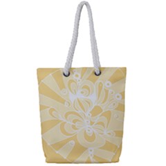 Amber Zendoodle Full Print Rope Handle Tote (small) by Mazipoodles