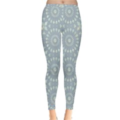 Kaleidoscope Duck Egg Inside Out Leggings by Mazipoodles