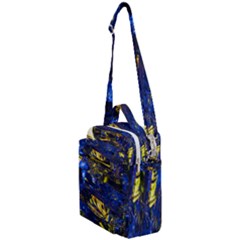 Space Futuristic Shiny Abstraction Flash Colorful Crossbody Day Bag by Pakemis