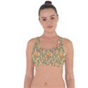 Pattern Seamless Cross String Back Sports Bra View1