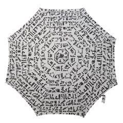 Sanscrit Pattern Design Hook Handle Umbrellas (large) by dflcprintsclothing