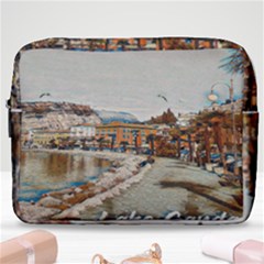 Birds And People On Lake Garda Make Up Pouch (large) by ConteMonfrey