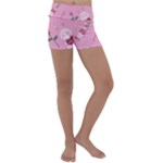 Valentine Pattern Kids  Lightweight Velour Yoga Shorts