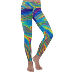 My Bubble Project Fit To Screen Kids  Lightweight Velour Classic Yoga Leggings by artworkshop