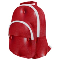 Lipstick Red Rounded Multi Pocket Backpack by PollyParadiseBoutique7