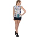 Medical Biology Detail Medicine Psychedelic Science Abstract Abstraction Chemistry Genetics Art Patt Bubble Hem Chiffon Tank Top View2