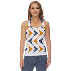 Abstract Arrow Pattern T- Shirt Abstract Arrow Pattern T- Shirt Basic Halter Top by maxcute