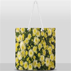 Autumn Background Closeup Flowers Full Print Rope Handle Tote (large) by artworkshop