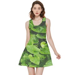 Layered Plant Leaves Iphone Wallpaper Inside Out Reversible Sleeveless Dress by artworkshop