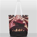 Scary Man Closeup Portrait Illustration Full Print Rope Handle Tote (Small) View2