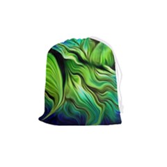 Fractal Art Pattern Abstract Drawstring Pouch (medium)
