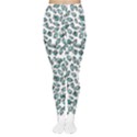Art T- Shirt Bunnies And Carrots Pattern In Easter Blues T- Shirt Tights View1