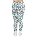 Art T- Shirt Bunnies And Carrots Pattern In Easter Blues T- Shirt Tights View2