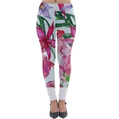 Botanical T- Shirt Botanical Graceful Revival T- Shirt Lightweight Velour Leggings