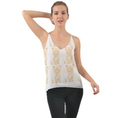 Cute Yorkie Pattern T- Shirt Yorkshire Terrier Cute Pattern T- Shirt Chiffon Cami by maxcute