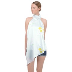 Dandelions T- Shirt In The Weeds T- Shirt Halter Asymmetric Satin Top by maxcute