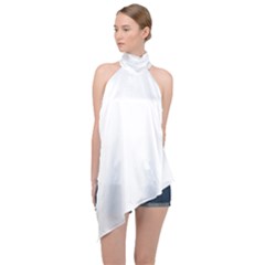 Fishingtshirt T- Shirtfish T- Shirt Halter Asymmetric Satin Top by maxcute