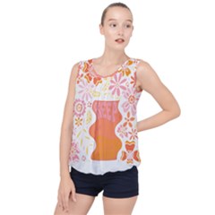 Flower T- Shirt Keep On Growing T- Shirt Bubble Hem Chiffon Tank Top by maxcute