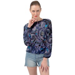 Dweeb Design Banded Bottom Chiffon Top by MRNStudios