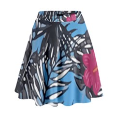 Hawaii T- Shirt Hawaii Flowering Trend T- Shirt High Waist Skirt
