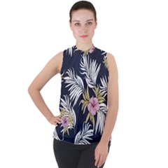 Hawaii T- Shirt Hawaii Trumpet Modern T- Shirt Mock Neck Chiffon Sleeveless Top by maxcute