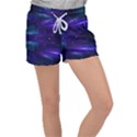 Abstract Colorful Pattern Design Velour Lounge Shorts View1