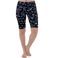 Background Graphic Abstract Pattern Cropped Leggings  by Ravend