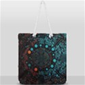 Big Data Abstract Abstract Background Full Print Rope Handle Tote (Large) View1