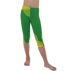 Background Pattern Texture Design Kids  Lightweight Velour Capri Leggings  by Ravend
