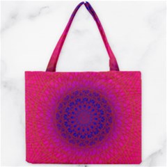 Geometric Pattern Line Art Kaleidoscope Symmetry Mini Tote Bag by Jancukart