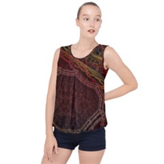 Fractal Pattern Geometric Pattern Bubble Hem Chiffon Tank Top by danenraven