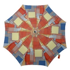 Art Abstract Rectangle Square Hook Handle Umbrellas (large)
