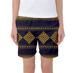 Abstract Antique Architecture Art Artistic Artwork Women s Basketball Shorts