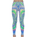 Fractal Geometry Mathematics Gradient Ovals Math Lightweight Velour Classic Yoga Leggings View1
