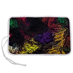 Abstract Painting Colorful Pen Storage Case (m)