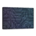 Circuit Board Circuits Mother Board Computer Chip Canvas 18  x 12  (Stretched) View1