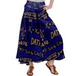 Art Pattern Design Background Graphic Satin Palazzo Pants