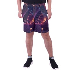 Ai Generated Swirls Space Design Fractal Light 3d Art Pattern Men s Pocket Shorts by Ravend