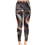 Ai Generated Swirls Space Design Fractal Light 3d Pattern Inside Out Leggings