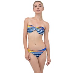 Sandy Beach Dreams Classic Bandeau Bikini Set by GardenOfOphir