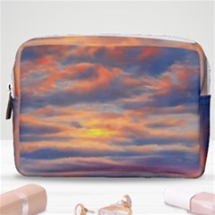 Serene Sunset Over Beach Make Up Pouch (medium) by GardenOfOphir