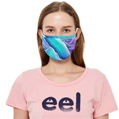 Ocean Waves In Pastel Tones Cloth Face Mask (adult)