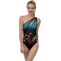 Mushroom Giant Explore 3d To One Side Swimsuit by Ravend