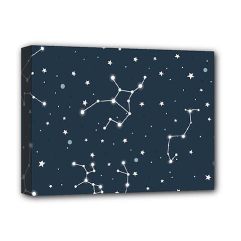 Constellation Stars Art Pattern Design Wallpaper Deluxe Canvas 16  X 12  (stretched) 