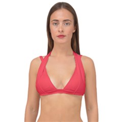 Red Salsa	 - 	double Strap Halter Bikini Top by ColorfulSwimWear